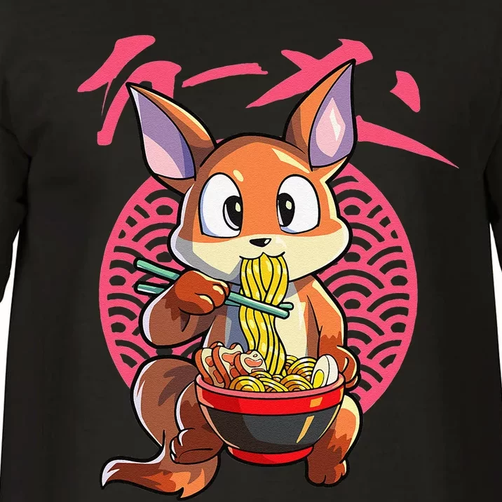 Kawaii Fox eating Ra Japanese Noodle Anime Fox Comfort Colors T-Shirt