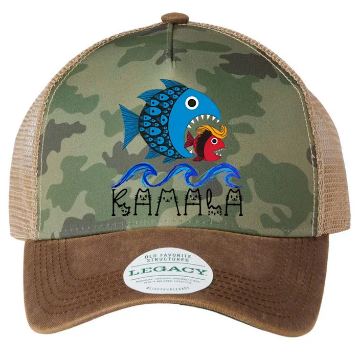 Kamala Fish Eat Fish Legacy Tie Dye Trucker Hat