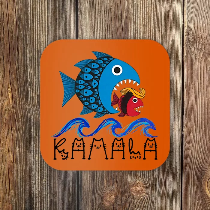 Kamala Fish Eat Fish Coaster