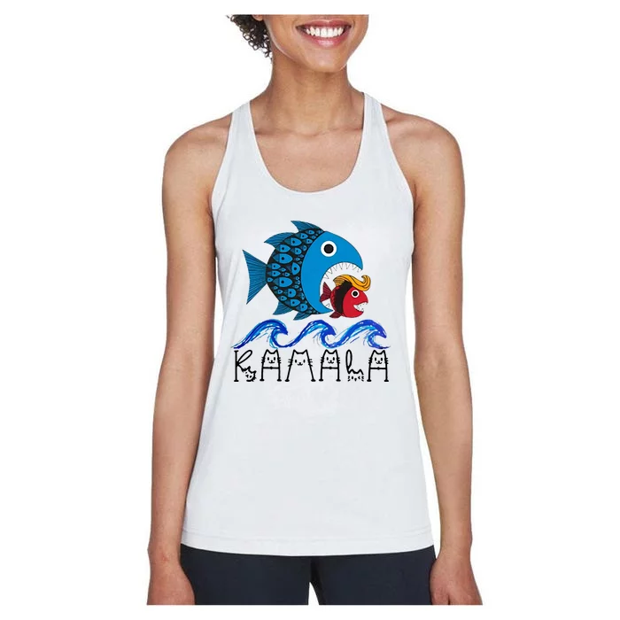 Kamala Fish Eat Fish Women's Racerback Tank