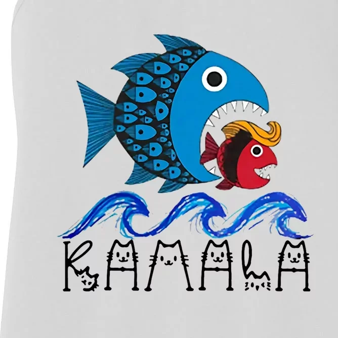 Kamala Fish Eat Fish Women's Racerback Tank