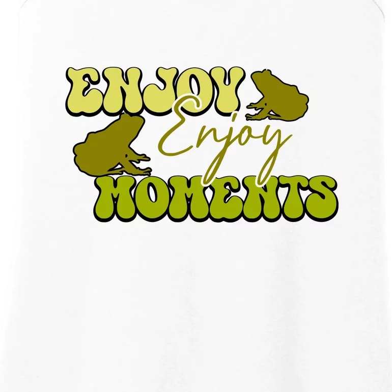 Kawaii Frog Enjoy Every Moments Gift Ladies Essential Tank