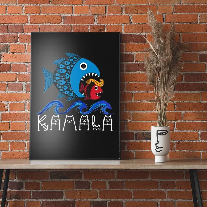 Kamala Fish Eat Fish Poster