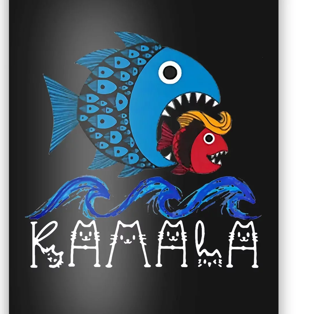 Kamala Fish Eat Fish Poster