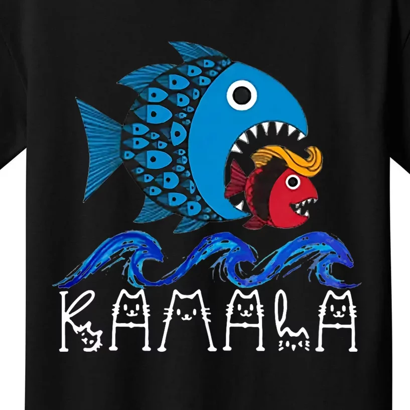 Kamala Fish Eat Fish Kids T-Shirt