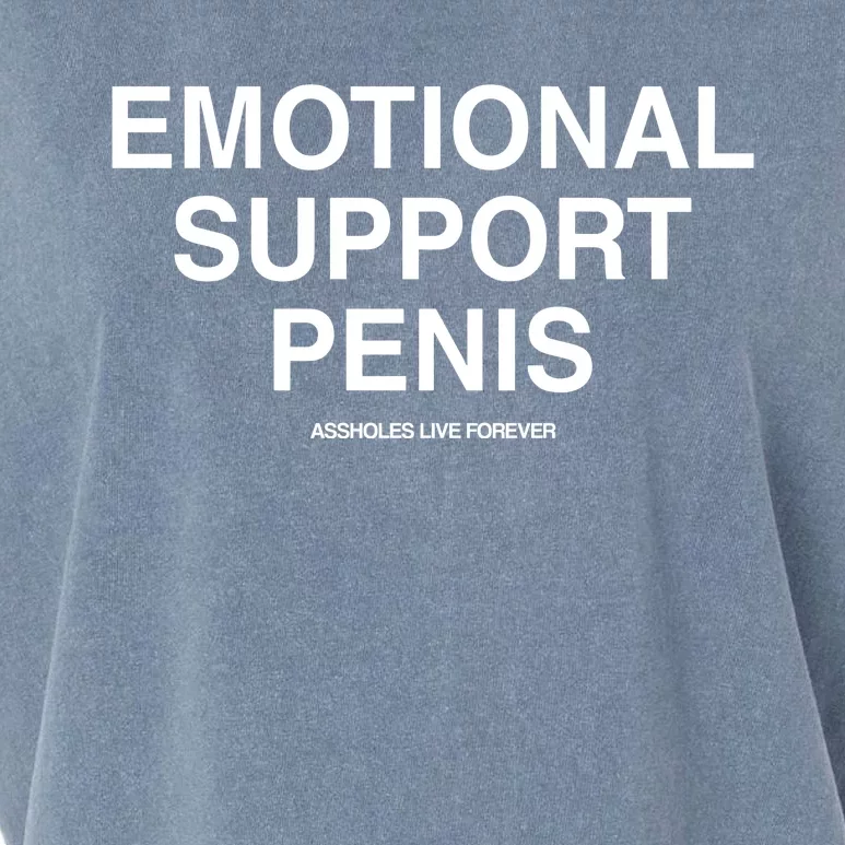 Kevin Flynn Emotional Support Penis Assholes Live Forever Garment-Dyed Women's Muscle Tee