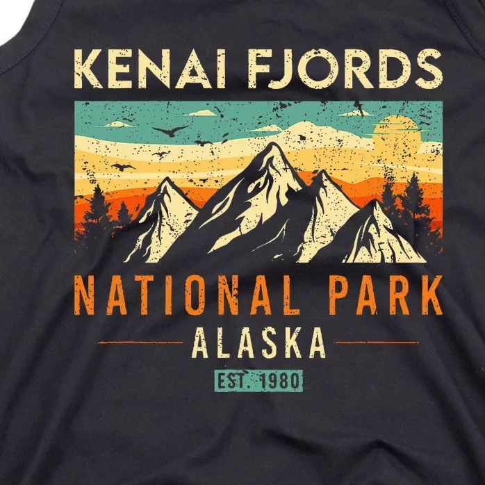 Kenai Fjords Est. 1980 Retro Alaska National Park Tank Top