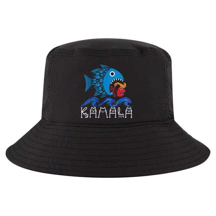 Kamala Fish Eat Fish Funny Trump Fish Hair Costume Ideas Cool Comfort Performance Bucket Hat