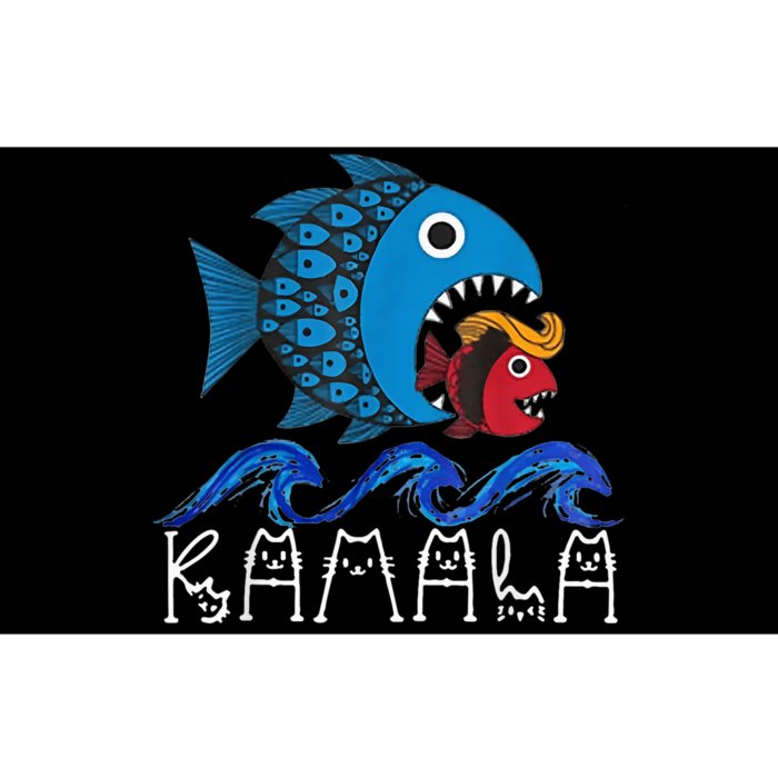 Kamala Fish Eat Fish Funny Trump Fish Hair Costume Ideas Bumper Sticker