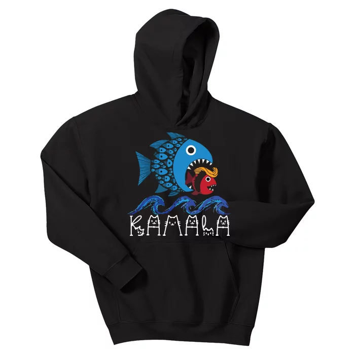 Kamala Fish Eat Fish Kids Hoodie