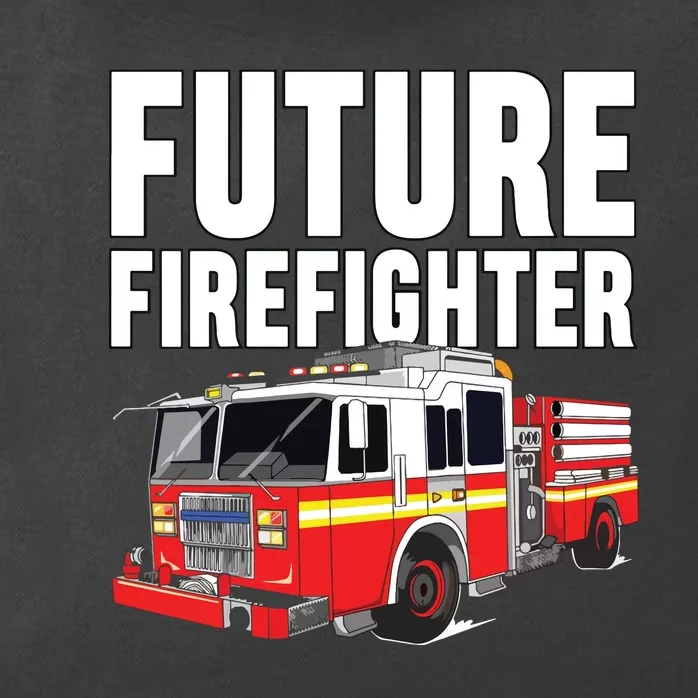 Kids Future Firefighter Fire Truck Theme Birthday Boy Zip Tote Bag