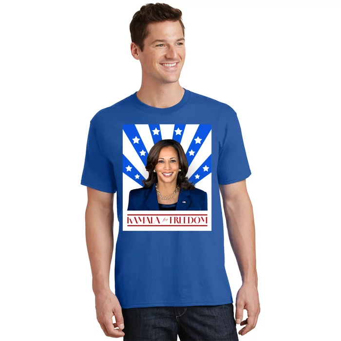 Kamala For Freedom 2024 Madam Vice President Gift T-Shirt