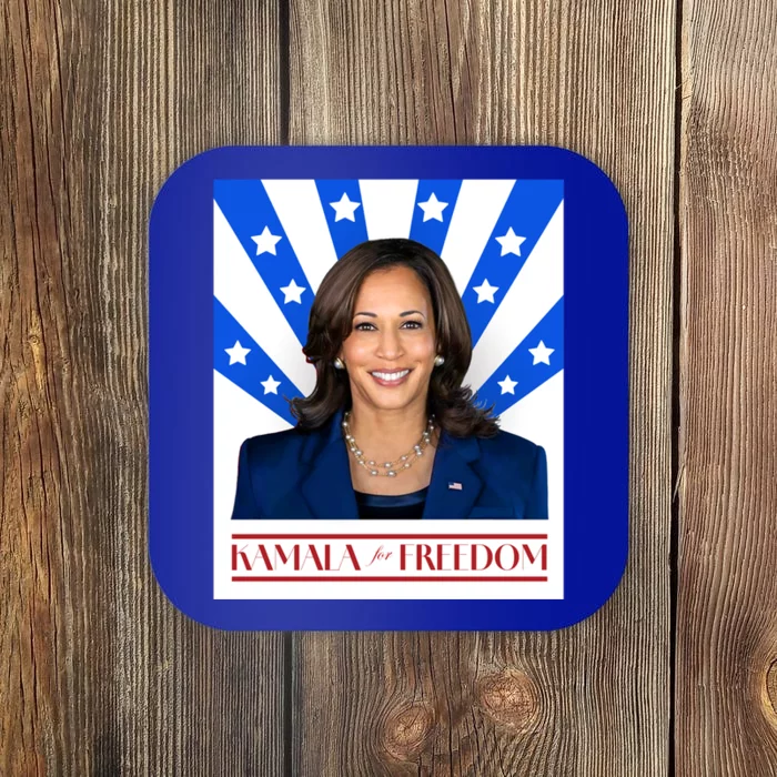 Kamala For Freedom 2024 Madam Vice President Gift Coaster