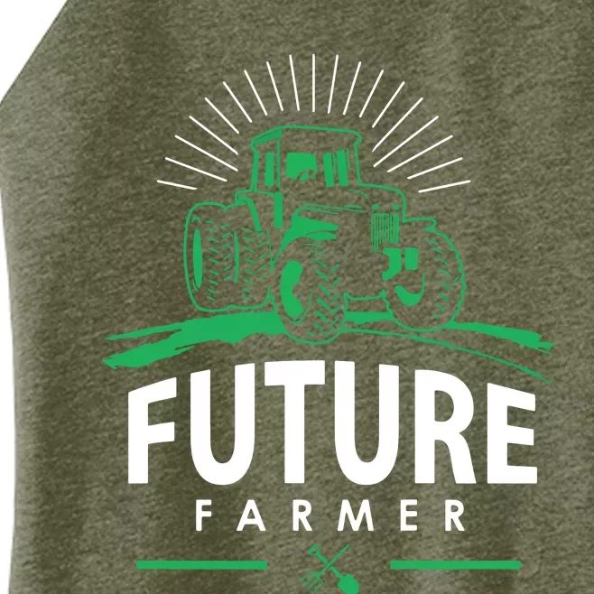 Kids Future Farmer Kids Boy Girl Rural Tractor Farm Tee Women’s Perfect Tri Rocker Tank