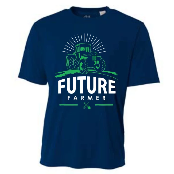 Kids Future Farmer Kids Boy Girl Rural Tractor Farm Tee Cooling Performance Crew T-Shirt