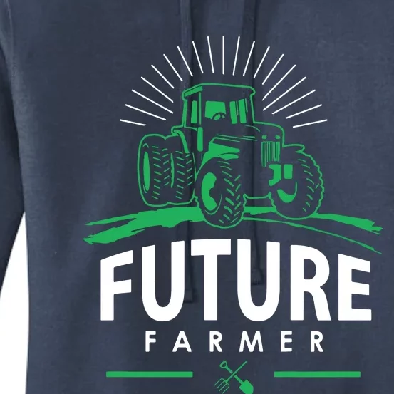 Kids Future Farmer Kids Boy Girl Rural Tractor Farm Tee Women's Pullover Hoodie