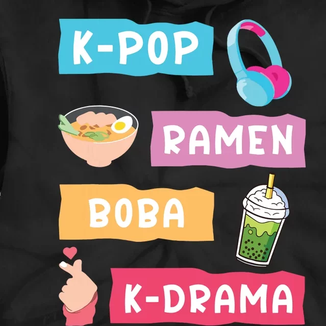 KPop Fashion For Fans Of Korean KDrama KPop Merchandise Tie Dye Hoodie