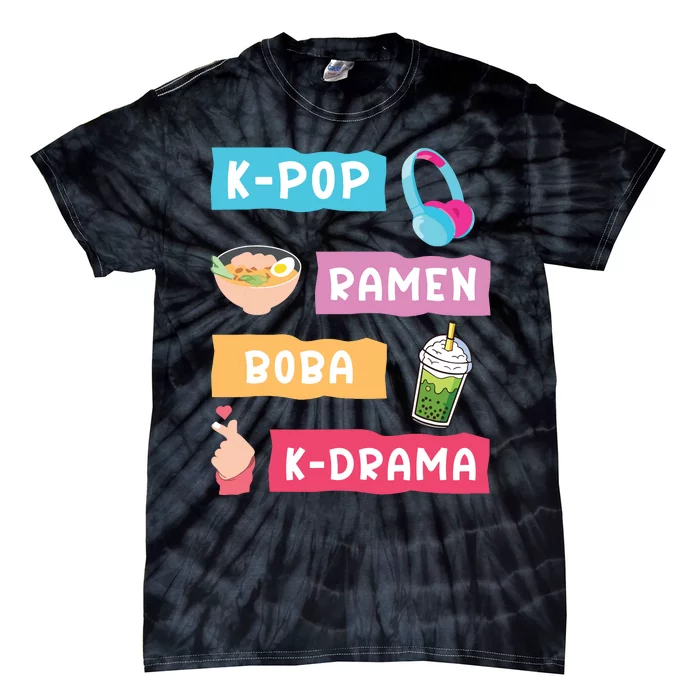 KPop Fashion For Fans Of Korean KDrama KPop Merchandise Tie-Dye T-Shirt