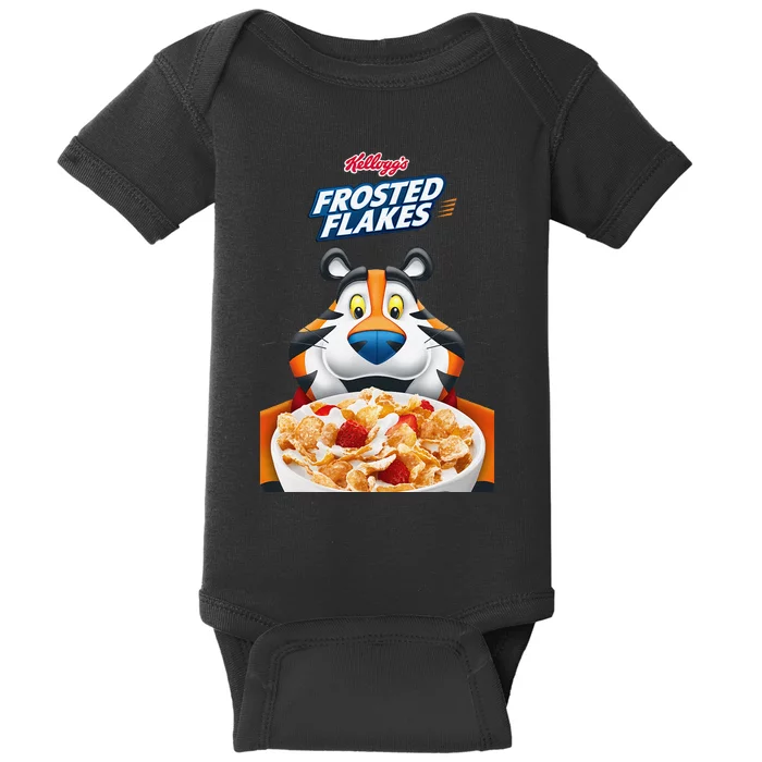 KelloggS Frosties Frosted Flakes Cereal Tony The Tiger Bowl Baby Bodysuit