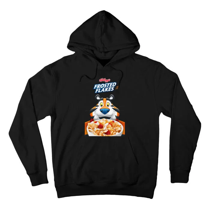 KelloggS Frosties Frosted Flakes Cereal Tony The Tiger Bowl Tall Hoodie