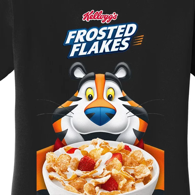 KelloggS Frosties Frosted Flakes Cereal Tony The Tiger Bowl Women's T-Shirt