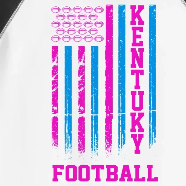 Kentucky Football Fan American Flag Toddler Fine Jersey T-Shirt