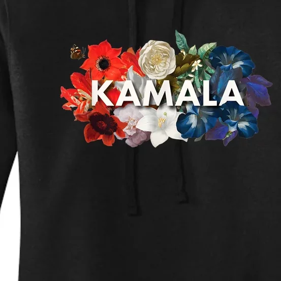 Kamala Floral Feminine First President Women's Pullover Hoodie