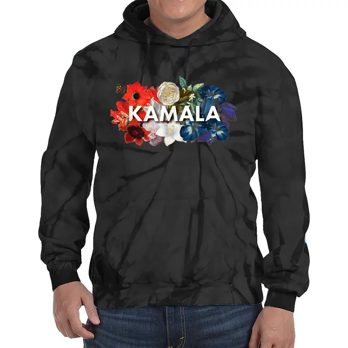 Kamala Floral Feminine First President Tie Dye Hoodie