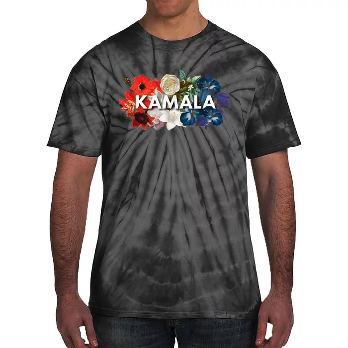 Kamala Floral Feminine First President Tie-Dye T-Shirt