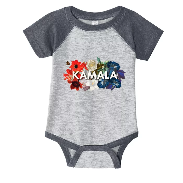 Kamala Floral Feminine First President Infant Baby Jersey Bodysuit