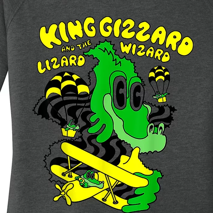 King Funny Gizzard The Lizard Gift Wizard Women's Perfect Tri Tunic Long Sleeve Shirt