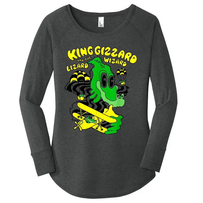 King Funny Gizzard The Lizard Gift Wizard Women's Perfect Tri Tunic Long Sleeve Shirt