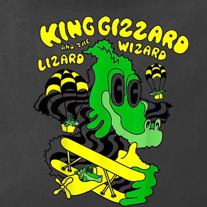 King Funny Gizzard The Lizard Gift Wizard Zip Tote Bag