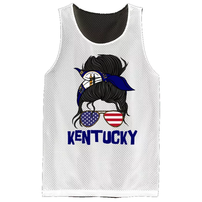 Kentucky For Girl Kentucky Proud State Flag Mesh Reversible Basketball Jersey Tank