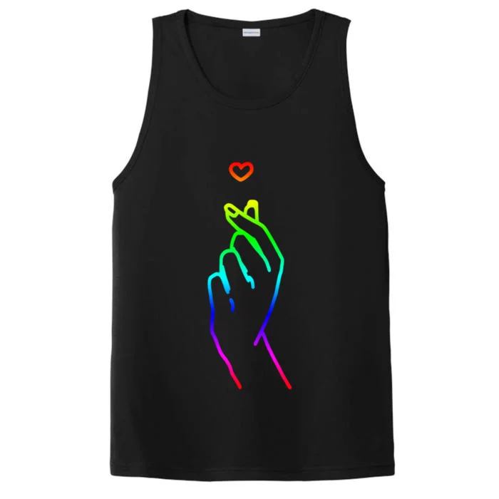 Korean Finger Heart Kpop Cool Gift Kdrama Teen Gift Performance Tank