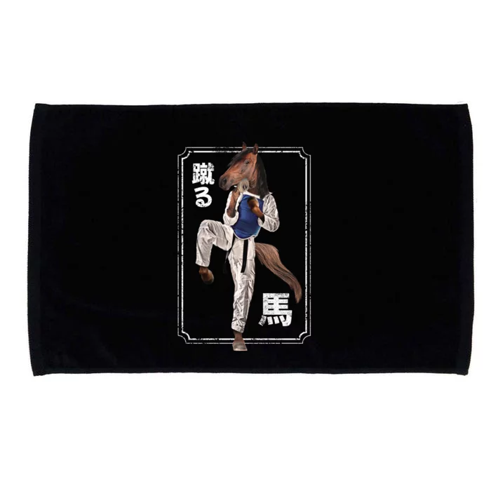 Kung Fu Horse Microfiber Hand Towel