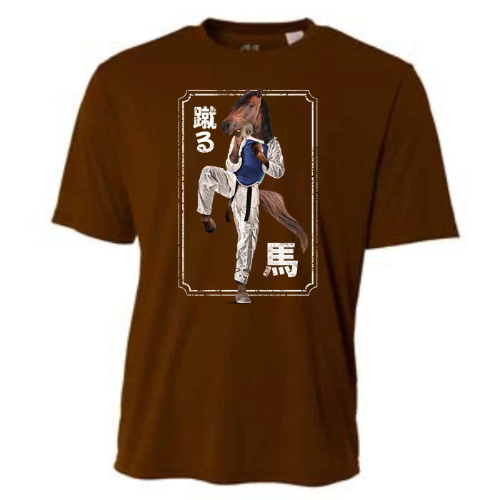 Kung Fu Horse Cooling Performance Crew T-Shirt