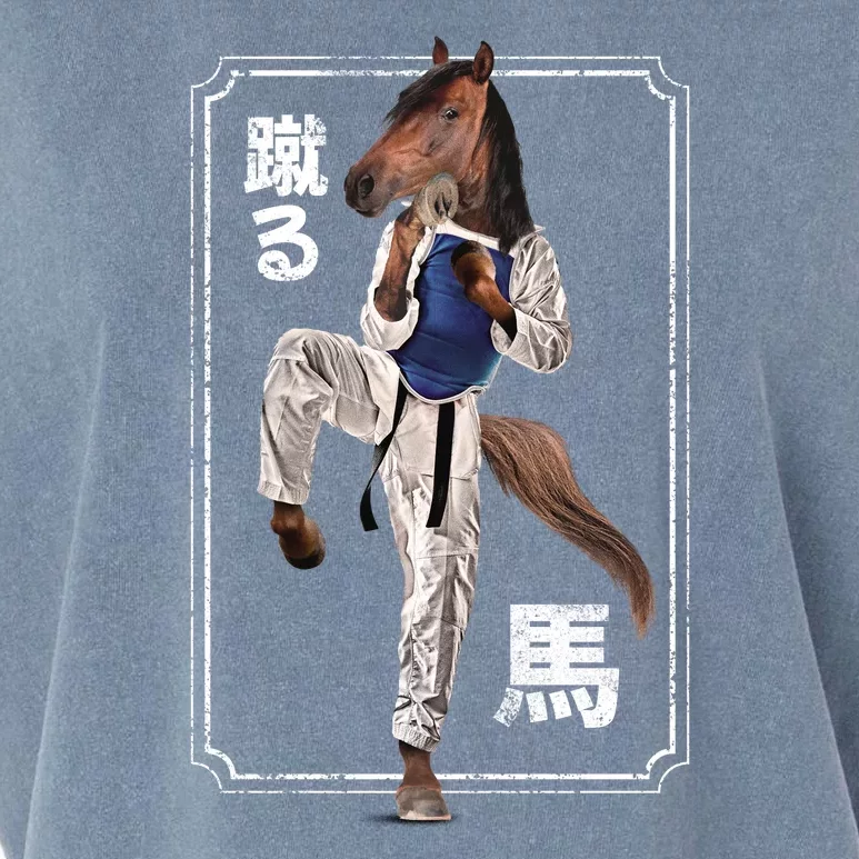 Kung Fu Horse Garment-Dyed Women's Muscle Tee