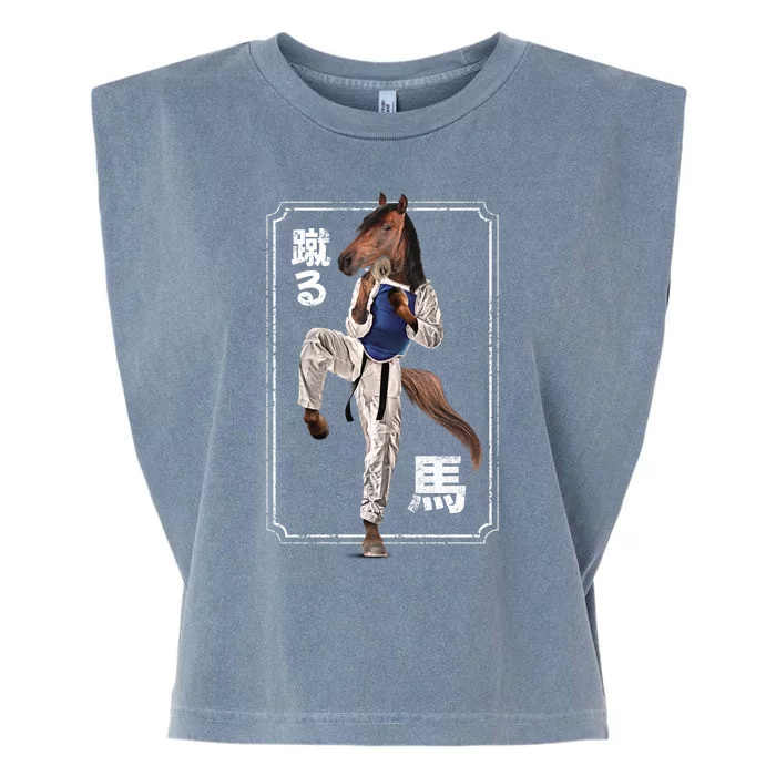 Kung Fu Horse Garment-Dyed Women's Muscle Tee