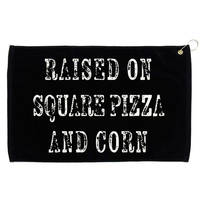 Ky For Ky Raised On Square Pizza And Corn Grommeted Golf Towel