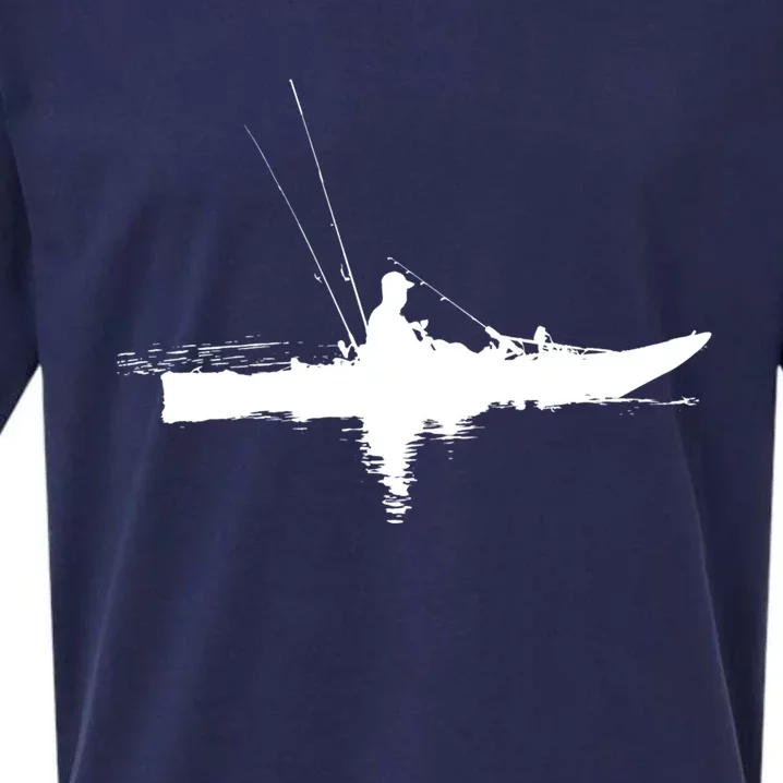 Kayak Fishing Kayaking Gift Sueded Cloud Jersey T-Shirt