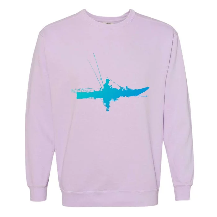 Kayak Fishing Kayaking Gift Garment-Dyed Sweatshirt