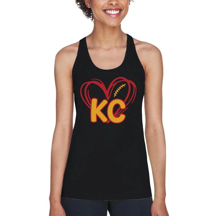 Kc Football Women's Racerback Tank