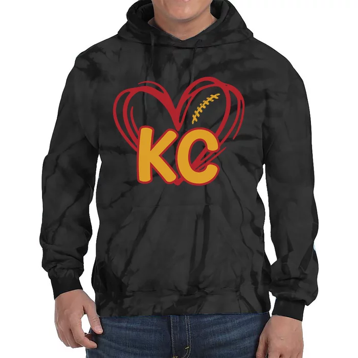 Kc Football Tie Dye Hoodie