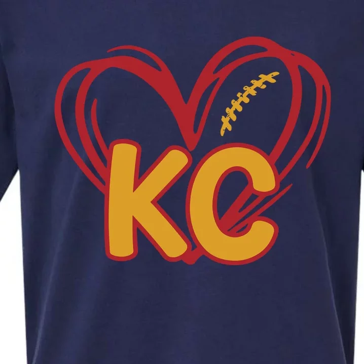 Kc Football Sueded Cloud Jersey T-Shirt