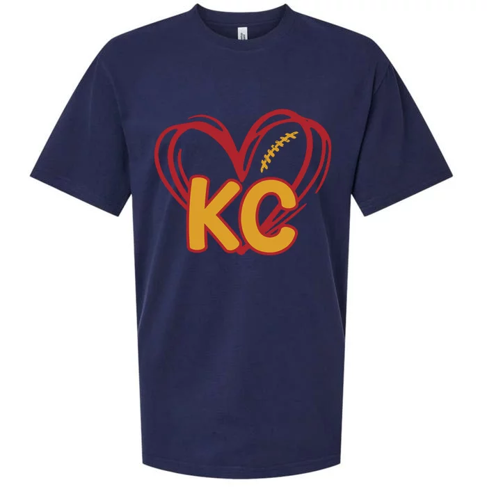 Kc Football Sueded Cloud Jersey T-Shirt