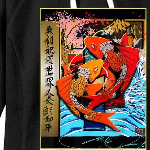 Koi Fish Women's Fleece Hoodie