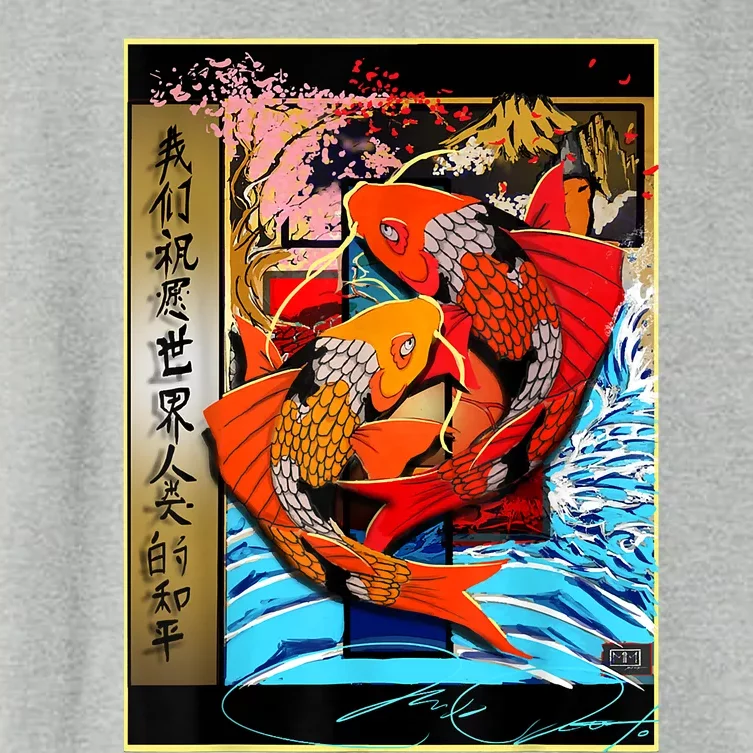 Koi Fish Women's Crop Top Tee