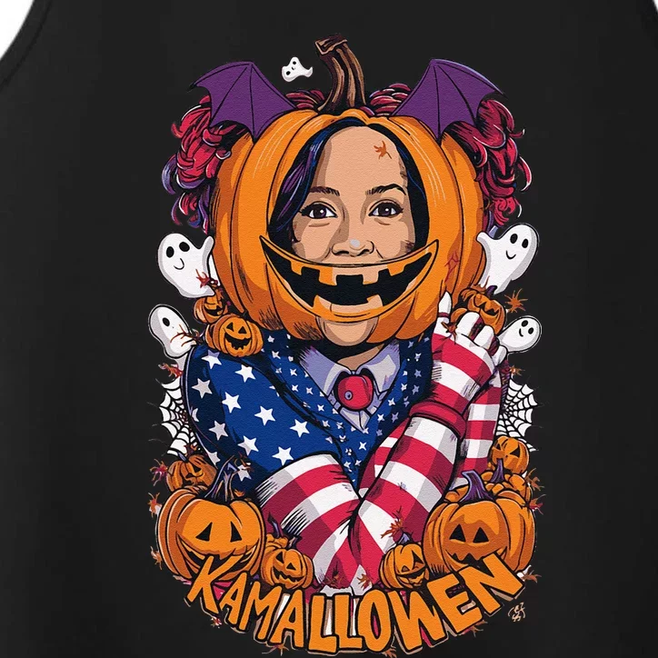 Kamalloween Funny Kamala Harris 2024 Witch Halloween Costume Performance Tank