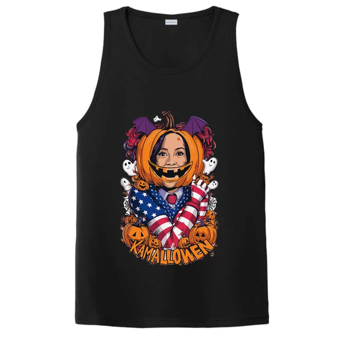 Kamalloween Funny Kamala Harris 2024 Witch Halloween Costume Performance Tank